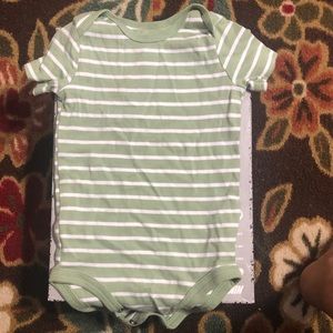 Carters baby Onsie green striped
